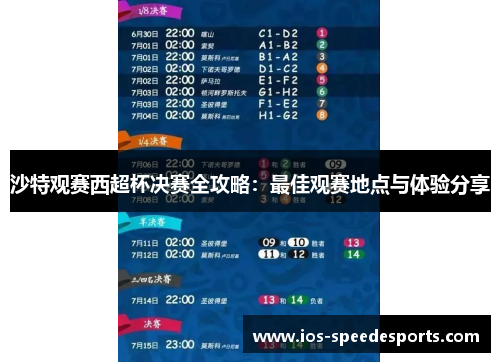 沙特观赛西超杯决赛全攻略：最佳观赛地点与体验分享