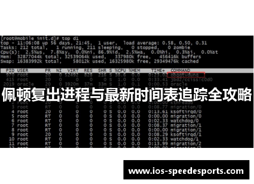 佩顿复出进程与最新时间表追踪全攻略 佩顿复出进程与最新时间表追踪全攻略